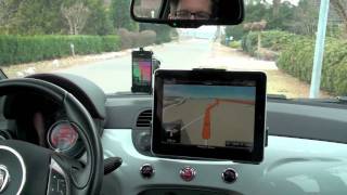 iPad FahrzeugHalterung von Brodit  Einbau in Abarth 500 [upl. by Amathist]