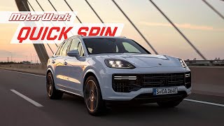 2024 Porsche Cayenne EHybrids  MotorWeek Quick Spin [upl. by Laamak]