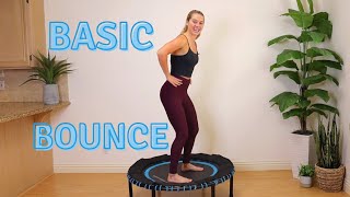 10 Min Beginner Mini Trampoline  Low Impact Cardio [upl. by Agnimod]