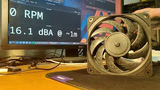 Noctua NFA12x25 PWM chromaxblackswap  Fan Noise [upl. by Ladnik]