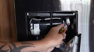 How to Removal of Display Panel on a Samsung French Door Refrigerator [upl. by Orose224]