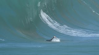 “THE SHOCK” PADDLE ATTEMPT SURFING BRAZILS EXTREME WAVES PART 2 [upl. by Russom151]