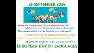 Celebrate the European Day of Languages – 26 September 2024 [upl. by Mandi]