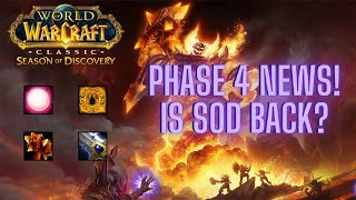 Phase 4 Update Is Sod Back  WoW Season of Discovery [upl. by Halak]