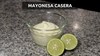 COMO HACER MAYONESA CASERA en LICUADORA  SUPER FÁCIL y RÁPIDO  Al Estilo Peruano [upl. by Aillemac]