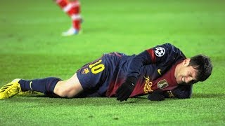 The 10 Worst Tackles  Brutal Fouls on Lionel Messi ► Only Way to Stop MESSI HD [upl. by Dieterich30]