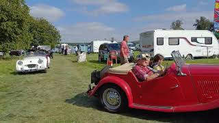 RAW FOOTAGE scampston steam rally 2024 cars and motorbikes [upl. by Ellene]