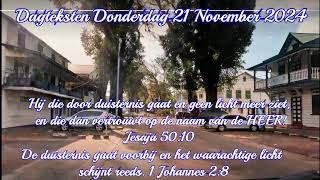 Dagteksten amp Gebed Donderdag 21November 2024 [upl. by Noivad]