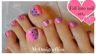 Pink Ombre Toenail Art Design ♥ Дизайн Ногтей Педикюр [upl. by Guillermo307]