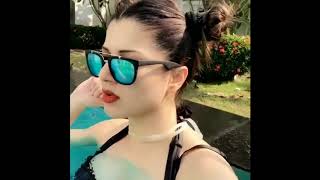 Kainaat Arora New Hot Scene Photoshoot Bikini at Pool Punjabi Movie 2017 [upl. by Burnie329]