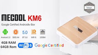 Mecool KM6 Deluxe Android TV Box  Amlogic S905X4 TV Box  Android 10  4GB Ram 64GB Rom  Unboxing [upl. by Eelannej44]