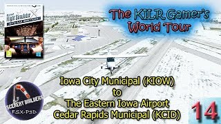 FSXSE  Iowa City KIOW to Eastern Iowa Airport KCID  Airport scenery review [upl. by Suehtomit]