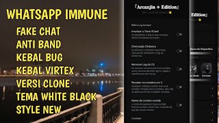 WHATSAPP IMMUNE TEMA WHITE TERBARU ANTI BANNED amp KEBAL BUG BOT 🔥‼️ [upl. by Etirugram]