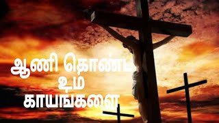 Aani Konda Um Kayangalai Song Lyrics in Tamil  Christian Song  Good Friday  புனித‌ வெள்ளி [upl. by Rramaj]