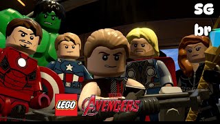 LEGO MARVEL Vingadores 7 Loki Derrotado Confronto Final [upl. by Anilac]