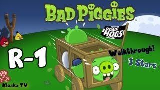 Bad Piggies R1 Road Hogs Walkthrough 3 Stars [upl. by Heger]