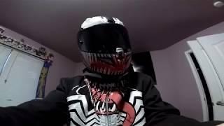 HJC RPHA 11 PRO Marvel Special Edition Venom Motorcycle Helmet Unboxing  Initial Thoughts [upl. by Novahs]