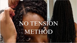 THE BEST amp EASIEST PASSION TWIST METHOD STEPBYSTEP NO TENSION  NO RUBBER BANDS NO CROCHET [upl. by Ainavi]