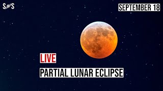 Live  Partial Lunar Eclipse 2024  Lunar Eclipse 2024 [upl. by Cardew]