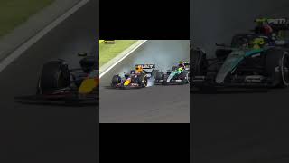 max verstappen vs lewis hamilton Hungary crash formula 1 2024 f1 crash cars youtubeshorts [upl. by Tiffany]