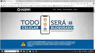 Osiptel bloqueará celulares desde el 22 de abril  Perú RENTESEG [upl. by Smada11]