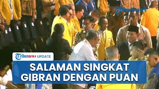 Ekspresi Gibran Disorot saat Bersalaman dengan Puan Maharani usai Keluarga Jokowi Dipecat dari PDIP [upl. by Idac314]