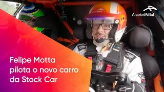 Jornalista Felipe Motta pilota o novo carro da Stock Car [upl. by Polly]