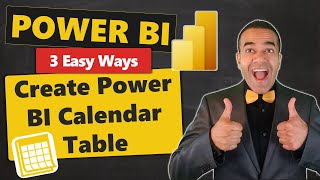 3 Easy Ways to Create Your Power BI Calendar Table 🗓️  Date Table [upl. by Adnawaj]