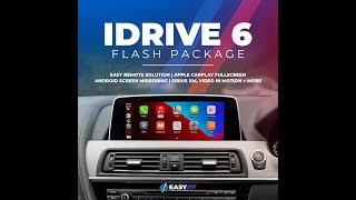 BMW iDrive 4 EVO to iDrive 5 6 EVO FLASH Fullscreen Carplay EasyBimmerCoding [upl. by Yelra88]