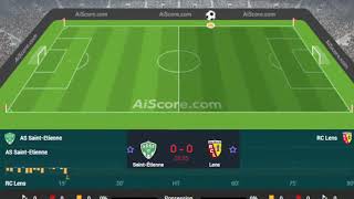 ASSE  RC Lens live broadcast 🔴 with detailed visual and text effects 2024 [upl. by Acirred]