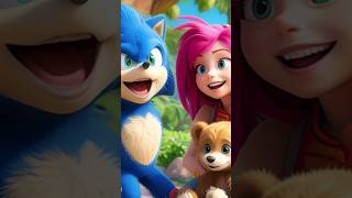 Sonic amp Amy Save a Bear Cub sonic sonicthehedgehog shorts [upl. by Eecats]