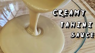 creamy tahini sauce recipe [upl. by Aibat]