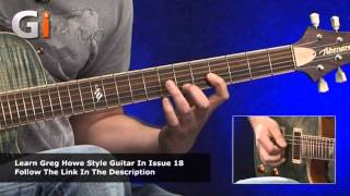 Greg Howe Style Guitar Solo Performance by Tom Quayle  Guitar Interactive Magazine Issue 18 [upl. by Whall]