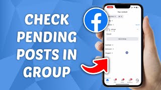 How to Check All Pending Posts in A Facebook Group [upl. by Dixil]