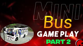 Full trip video with passengers in mini bus part 2  Bus Simulator indonesia Driving [upl. by Armando]