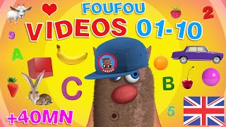 Foufou  Learn with Fun For Kids Apprendre tout en samusant Videos 0110 in English 4K [upl. by Earaj]