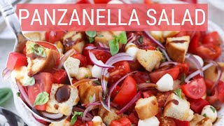 Panzanella Salad  Delicious Italian Summer Recipe [upl. by Dorella]