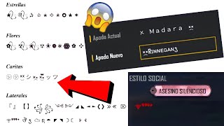 ✅Super Pack de Símbolos para tu Nombre y Descripción en Free Fire😱 Símbolos insanos de Free Fire [upl. by Katleen]