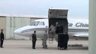 Donny Nichols returns home escorted by Patriot Guard riders [upl. by Aniv368]