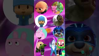 Baby Boss Pinkfong Pocoyo Hulk Peppa Pig Paw Patrol Tiles Hop [upl. by Judye45]