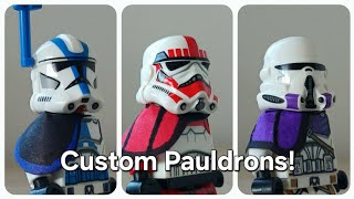 How to Make Custom Pauldrons for your LEGO Star Wars Minifigures [upl. by Rhea980]