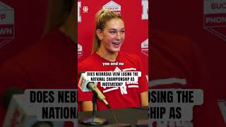 Does Nebraska volleyball use the national championship loss as motivation huskers nebraska [upl. by Cassil742]