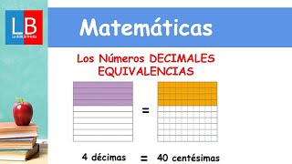 Los números DECIMALES EQUIVALENCIAS ✔👩‍🏫 PRIMARIA [upl. by Tosch]