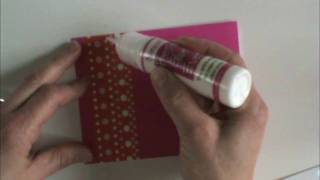 How to Adhere Ribbon to Paper Cards no bleeding [upl. by Piderit]