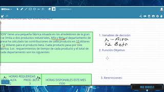 MODELO MATEMÁTICO INVESTIGACIÓN DE OPERACIONES [upl. by Oenire]