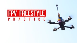 fpv drone freestyle practice  latihan fpv freestyle tipis tipis pakai drone fpv rakitan 6 inch [upl. by Hgielyak]