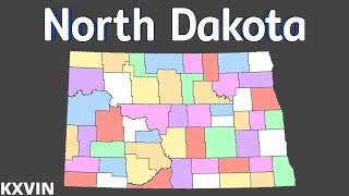 North Dakota  Geography amp Counties  Fan Song by Kxvin [upl. by Gaulin]