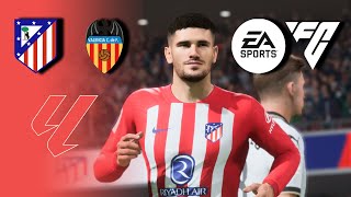 Atletico Madrid vs Valencia • LaLiga EA Sports 202324 [upl. by Novello]