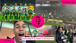 FCSG verpasst d Sensation knapp 😰  VIP StadionVlog FCSG 🆚 AC Fiorentina  UEFA Conference League [upl. by Nudd834]