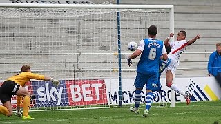 HIGHLIGHTS Peterborough United 32 MK Dons [upl. by Nahtanohj]